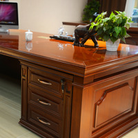 Bureau de direction élégant de style chinois, bureau moderne pour patron, bureau de luxe pour meubles de bureau