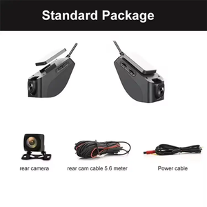 Dash Cam 1.5 pouces <span class=keywords><strong>enregistreur</strong></span> DVR piste gratuite 4G caméra de voiture K19 avec double caméras voiture APP vidéo en direct GPSWifi surveillance à distance - Product Image 6