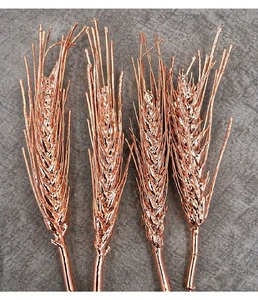 รวงข้าวสาลีแท้ทำมือเคลือบทองคำชมพู 18K ของตกแต่งสุดหรูสำหรับโชว์ในห้องนั่งเล่น ของขวัญสำหรับองค์กร ของสะสม - Product Image 1