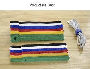 Attaches-câbles en nylon auto-adhésives double face écologiques personnalisées, réutilisables, à fermeture auto-agrippante, différentes tailles - Product Image 4