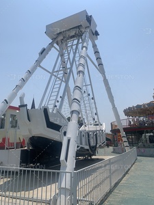 Thiết Bị Công Viên Giải Trí Đi Công Viên Giải Trí Phong Cách Mới Màu Xanh Và Trắng - Product Image 3