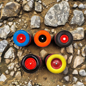 Qingdao MAXTOP 10 pollici Flat Free ruote in schiuma Pu Anti-cravatta e antiurto cerchio in plastica ruota carrello - Product Image 5