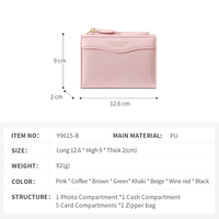 Dompet Lipat Wanita TAOMICMIC Tekstur Kulit Palm PU Berkualitas Tinggi, Penyimpanan Uang Besar, Banyak Slot Kartu, Kantong Resleting