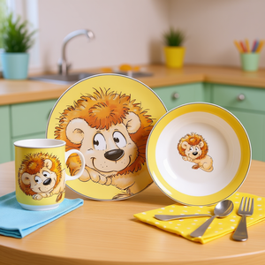 Vajilla Infantil RITZENHOFF & BREKER Happy Zoo León, Juego de 3 Piezas para Niños - Product Image 3