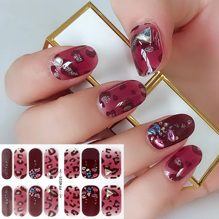 Offre Spéciale Gel Ongles Autocollant Bâton Strass Et 3D MÉTALLIQUE Bijoux Nail Art Enveloppe Haute Brillance longue durée Imperméable à l'eau