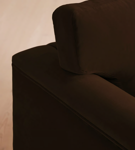 Modern Trendy Brown Velvet <b>Small</b> Living Room <b>Sofa</b> for home Luxury Set Furniture Fabric Lounge Loveseat 2 Seater Couch - Product Image 4