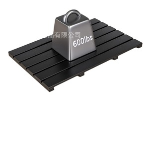 Tapis de bain en bambou noir, design minimaliste rectangulaire, pour salle de bain, douche, spa - Product Image 3