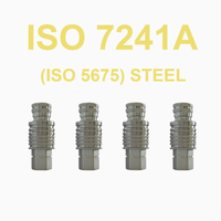 Accouplement hydraulique Naiwo de type poussoir et tireur ISO5675 1/2\" NPT, accouplement à déconnexion rapide agricole pour tracteur