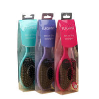 Boîte en plastique transparente recyclable pour cosmétiques du Guangdong, pour brosse à cheveux, poudre libre/huile essentielle, emballage PE personnalisé imprimé