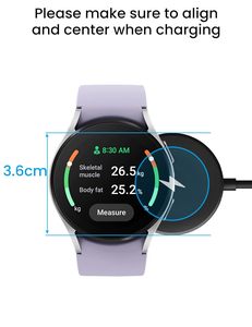 <span class=keywords><strong>Cargador</strong></span> rápido magnético para <span class=keywords><strong>Samsung</strong></span> <span class=keywords><strong>Galaxy</strong></span> <span class=keywords><strong>Watch</strong></span> Ultra/FE/7/6/5/4/3/2/1 Cable de carga USB inalámbrico portátil tipo C para <span class=keywords><strong>Samsung</strong></span> - Product Image 4