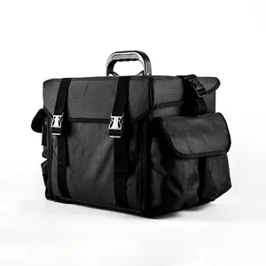 GLARY çekmeceler ile büyük kapasiteli makyaj çantası seyahat makyaj makyaj kutusu çanta durumda profesyonel makyaj alüminyum kozmetik seyahat çantası çanta