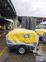 Nouveau compresseur d'air à vis diesel portable léger Atlas Copco XAHS38 T3 175 PSI avec auvent de protection