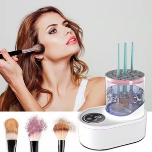 Nouveautés en gros : Nettoyeur et sécheur automatique de pinceaux de maquillage 2-en-1 en silicone, séchage rapide avec nettoyage en profondeur - Product Image 1
