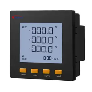 2024 Zeer Nauwkeurige Lcd Wattuurmeter Multifunctionele Vermogensmeter Digitale Wattuurmeter Schakelkast Meetinstrument