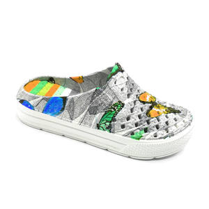 Sabots et <span class=keywords><strong>mules</strong></span> pour femmes HEVA, style imprimé fleurs et papillons colorés, été, EVA, mode, jardin - Product Image 4