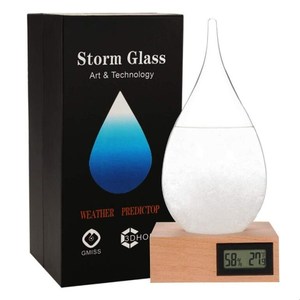 DIY globo di neve vetro vuoto con Base in legno fabbricazione su misura bottiglia di vetro di natale europeo cupola di vetro chiaro <span class=keywords><strong>Murano</strong></span> Weathe - Product Image 1