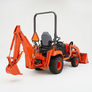 Kubota Wheel Tractor 25HP With Front Loader Red Color - Product Image 1
