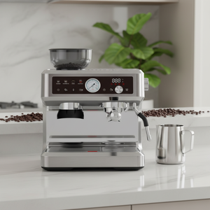 Máquina de café espresso eléctrica atómica Bean-to-Cup con carcasa de acero inoxidable Molinillo de frijoles incorporado Espumador de leche Restaurantes - Product Image 4