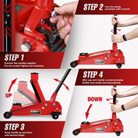 Altertool Meilleure Vente Cric Hydraulique de Sol à Profil Bas 3 Tonnes Qualité Garantie avec Double Pompe Prix de Gros Modèle Populaire