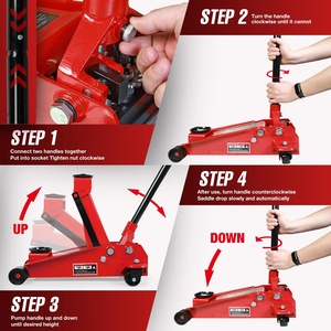 Altertool Top Sale 3 Ton Low Profile Floor Hydraulic <strong>Car</strong> <strong>Jack</strong> Guaranteed Quality with Dual Pump Wholesale <strong>Price</strong> Popular Model - Product Image 3