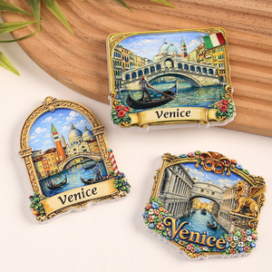 Aimant de réfrigérateur souvenir en résine, design unique, gondole de <span class=keywords><strong>Venise</strong></span>, Italie, <span class=keywords><strong>ville</strong></span> aquatique, vente en gros, best-seller - Product Image 4