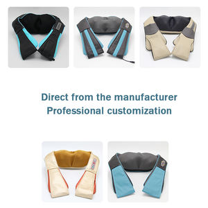 Cinturón de masaje de cuello y hombros con rodillo 3D profesional con música Shiatsu, masajeador corporal de buena calidad - Product Image 4