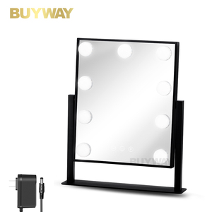 Rectangular 9 bombillas luces led lámpara de mesa de <span class=keywords><strong>tocador</strong></span> maquillaje casa <span class=keywords><strong>hollywood</strong></span> pelo <span class=keywords><strong>espejo</strong></span> - Product Image 2