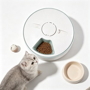 Premium Household Smart Feeder Otomatik Mama Kabl Solid Structure Non-Toxic Material Timed Automatic Pet Bowl - Product Image 1