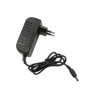 12 volt 1 amp power adapter wall plug 12W EU Plug AC/DC power adaptor 5.5*2.1mm with ce fcc rohs fs