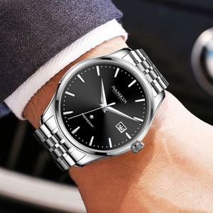 Produit à succès 2025, montre mécanique pour homme en acier inoxydable, style simple et tendance, 8901 - Product Image 1