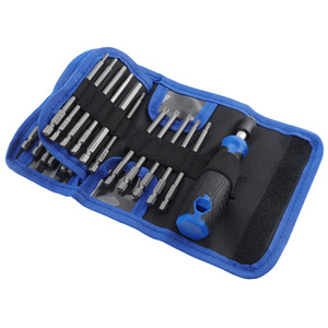 <b>Screwdriver</b> <b>Bit</b> <b>Set</b> 24 In 1 Chrome Vanadium Comfort Grip Multi-<b>bit</b> For Home Diy Repair - Product Image 1