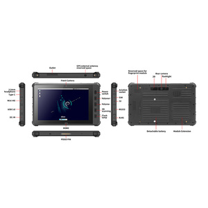 Tablette robuste avec processeur RK3588, système d'exploitation <span class=keywords><strong>Linux</strong></span> Debian, résolution 1920*1200, 1000 NITS, tablette PC industrielle avec port de charge USB Type C - Product Image 6