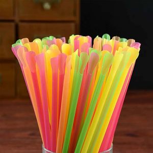 1000 Pcs Snow Cone Spoon <b>Straws</b> Flexible Plastic Flexible <b>Disposable</b> Drinking <b>Straws</b> <b>Disposable</b> Plastic Sip Stir Sticks - Product Image 3