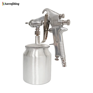 Pistola de Pintura de Alta Capacidad con Boquilla de Gran Diámetro y Vaso para Pintura de Emulsión Acuosa - Product Image 2