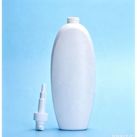 Bouteilles ovales personnalisées en PEHD pour shampoing et après-shampoing 1000 ml (1 L) – Bouteilles vides écologiques pour lotion