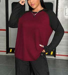 Ensemble de sweat-shirts et de pantalons de survêtement pour femmes, taille plus, style vintage, coton, délavé à l'acide, à capuche, surdimensionné, <span class=keywords><strong>dégradé</strong></span> - Product Image 5