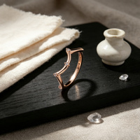 Bijoux de mode exquis en argent 925 personnalisé, zircon cubique, plaqué or rose anti-décoloration, pour femme, idéal pour les banquets