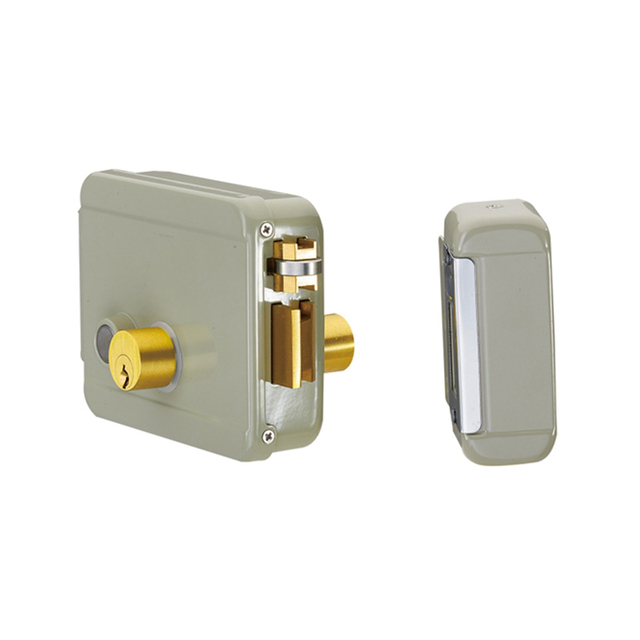 Access Remote Control Low Consumption Outdoor Waterproof Electronic Door Lock Electric Rim Lock