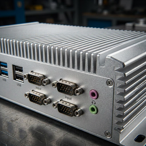 Mini <span class=keywords><strong>PC</strong></span> industriel sans ventilateur Sharerdp Factory Wholesale Core I3 10e génération 10110U, 6 ports COM, double LAN, VGA, 4K, NUC, compatible Win10 et Linux - Product Image 2