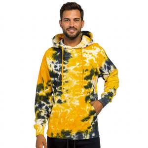 Sudadera con capucha tie-dye personalizada para hombre, estilo oversize, streetwear, al por mayor, sudadera de moda para hombre - Product Image 1