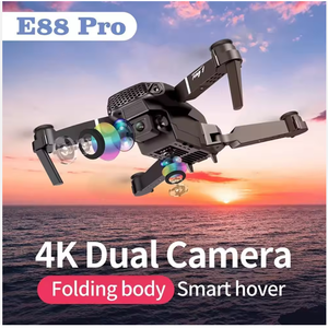 Bán Hàng Nóng Giá Rẻ E88 Pro 13 Phút Bay Pin Dài Phạm Vi 4K Máy Ảnh Kép Xách Tay Nhỏ Có Thể Gập Lại <span class=keywords><strong>RC</strong></span> Bay Không Người Lái Cho Người Mới Bắt Đầu - Product Image 2