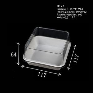 Envase Transparente Personalizado de PET para Alimentos, Contenedor para Sándwiches, Caja de Plástico para Pasteles, Pan, Repostería y Postres - Product Image 3