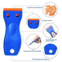 Grattoir pour enlever la colle Grattoir pour enlever le verre en plastique Grattoir de nettoyage de voiture Application de film Outil à main Pelle de nettoyage de cuisine G25-28