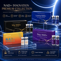Ampoule booster cutané NAD+ 5ml*10, sérum anti-âge avec acide hyaluronique et niacinamide pour le visage