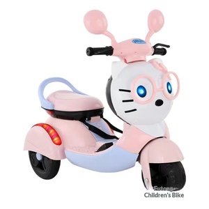 <span class=keywords><strong>Patinete</strong></span> <span class=keywords><strong>Eléctrico</strong></span> para Niños de 1 a 3 Años, Unisex, con Control Remoto, Recargable, Marco de Plástico, Logotipo de Cara de Gato de Dibujos Animados - Product Image 1