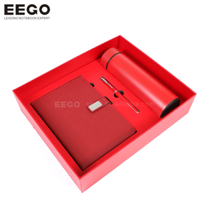 Bán buôn khuyến mại sang trọng kinh doanh tùy chỉnh bìa cứng A5 PU da máy tính xách tay Quà Tặng văn phòng phẩm Thiết lập công ty với Hộp và bút - Product Image 2