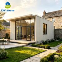 Grande surface entièrement aménagée, maison préfabriquée en conteneur, café, kiosque mobile modulaire avec décoration intérieure complète