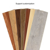 Piso de Madera Personalizado de 6 mm y 7 mm, Resistente al Agua, Sistema de Click, Losetas de Madera Rígida Entrelazadas, Piso de Vinilo PVC, Piso SPC