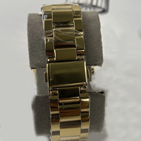 Montre Chronographe Étanche MKOriginals de Mode en Gros, Boîtier en Alliage de Zinc, Cadran à Aiguilles Lumineuses, Montre Dorée pour Femme