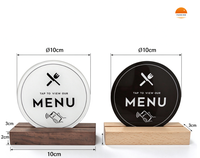 Carte de menu numérique en acrylique NFC, consultation sans contact, étanche, 13,56 MHz, pour commande sans contact, restaurant, hôtel, fournisseur en gros, stock disponible, prêt à expédier